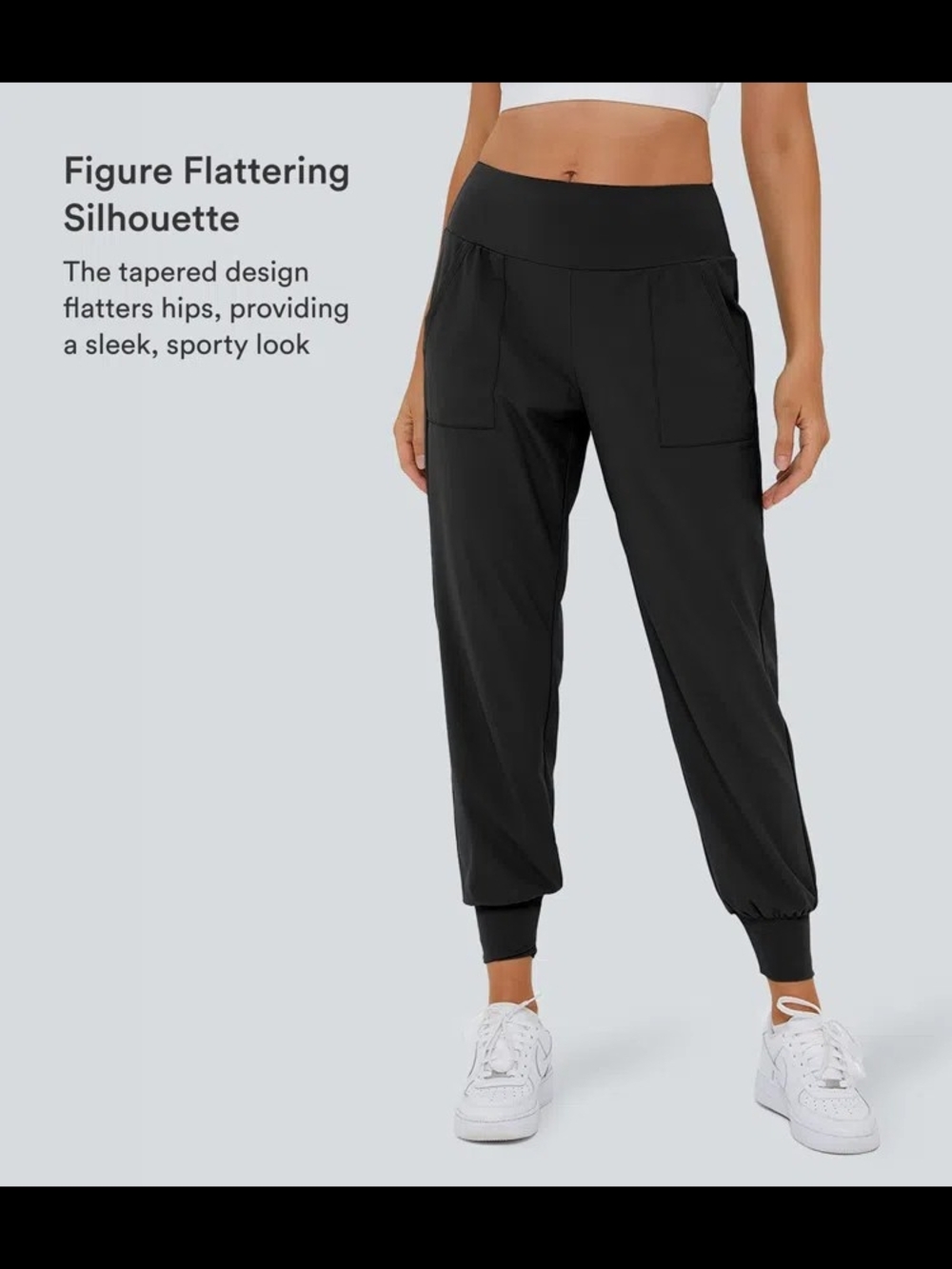 Halara High Waisted Plain Side Pocket Casual Joggers - Picture 4 of 7
